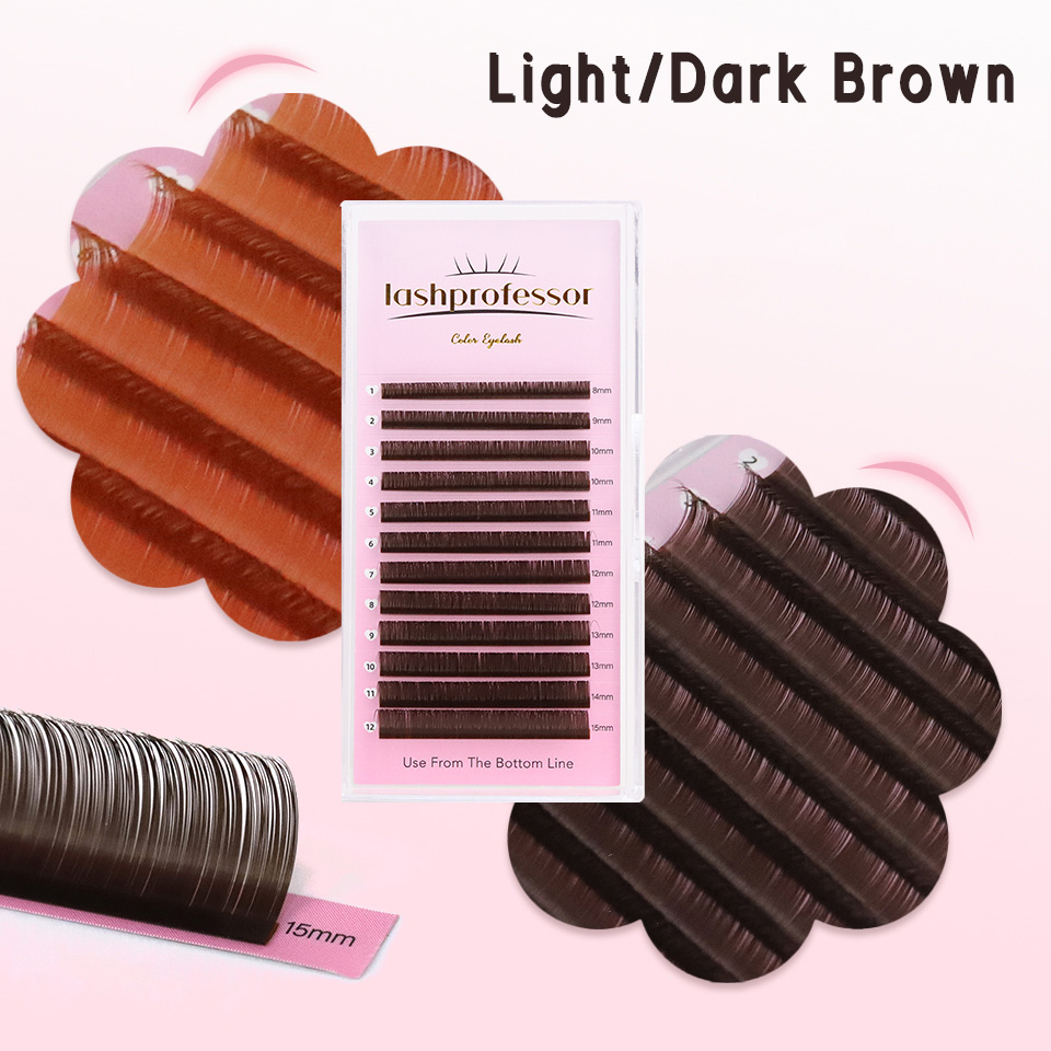 Eyelash Extension Russian - Dark Brown Eyelash Extension 0.05 0.07
