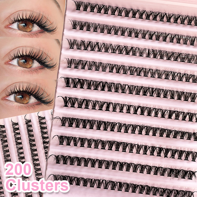 ขนตาปลอมแบบช่อ 8-16 มม. 200 ชิ - Eyelash Extension Natural Look บทวิจารณ์และราคา