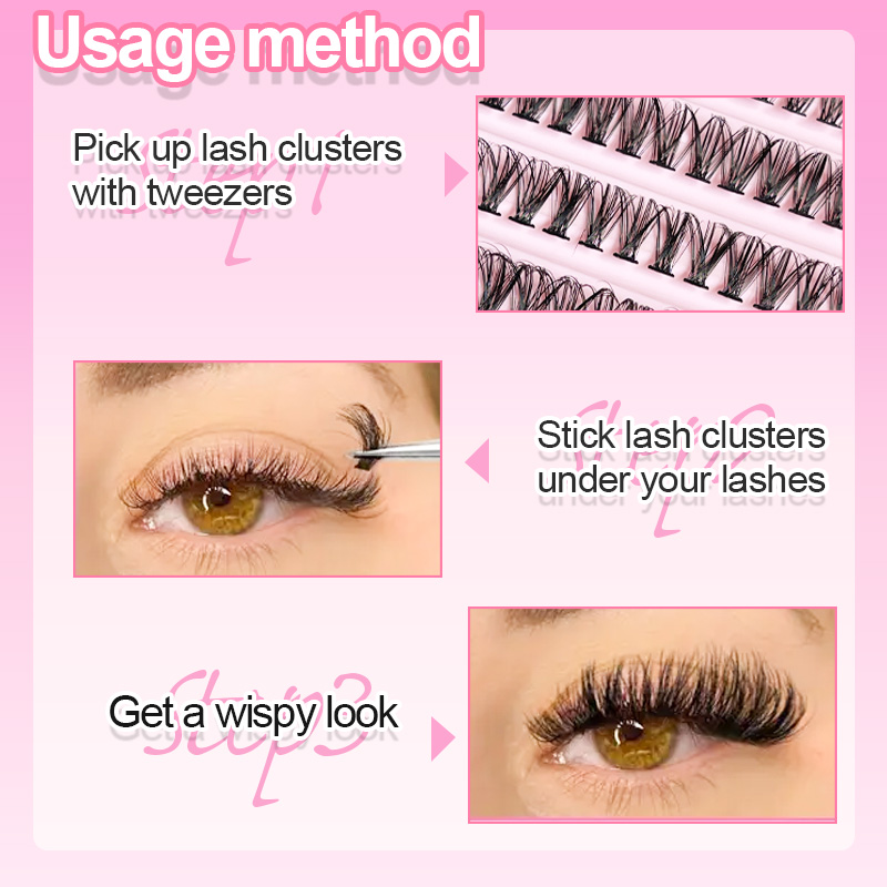 ขนตาปลอมแบบช่อ 8-16 มม. 200 ชิ - Eyelash Extension Natural Look บทวิจารณ์และราคา