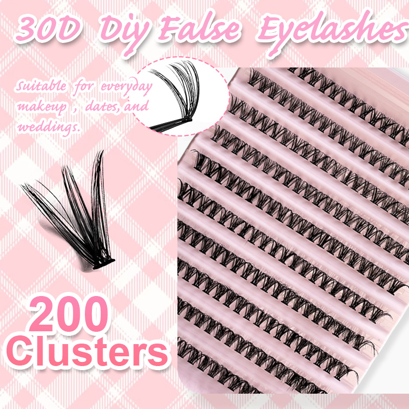 ขนตาปลอมแบบช่อ 8-16 มม. 200 ชิ - Eyelash Extension Natural Look บทวิจารณ์และราคา