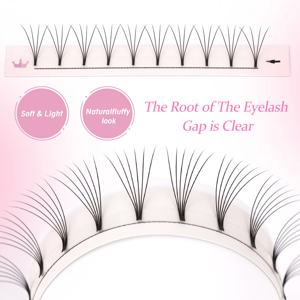 AGUUD นุ่มธรรมชาติ Premade ปริ - Eyelash Extension Russian บทวิจารณ์และราคา