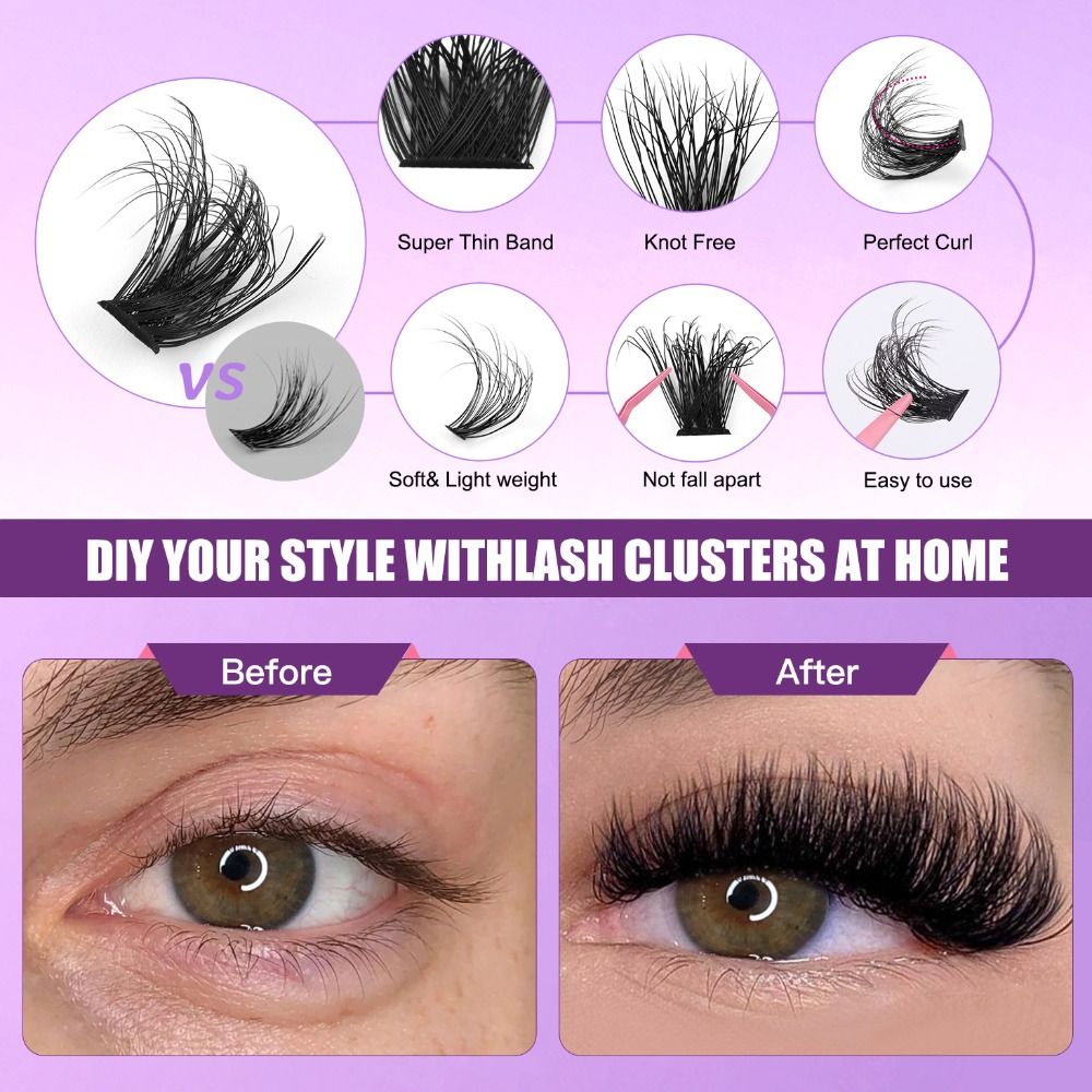 ขนตาปลอมแบบธรรมชาติ ติดแน่นและ - Eyelash Extension Natural Look บทวิจารณ์และราคา