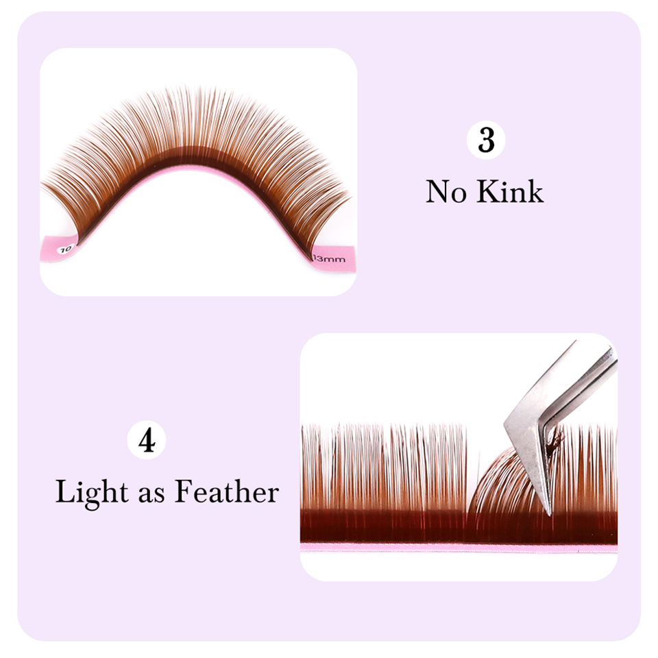 Dark Brown Eyelash Extension 0 - Eyelash Extension Russian บทวิจารณ์และราคา